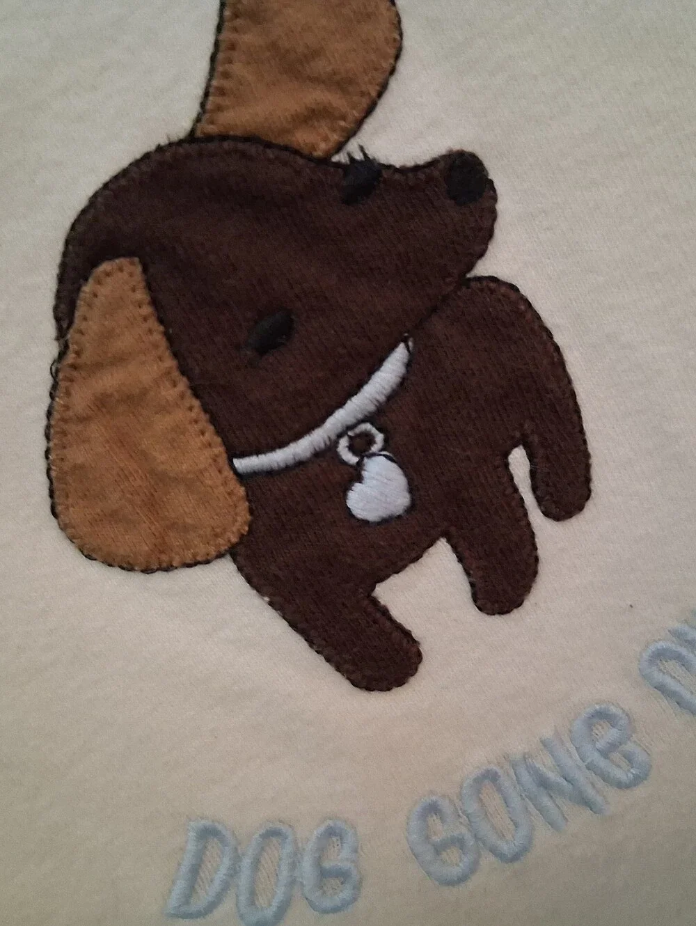 Gymboree 2011 Girls Best Friend Line,Brown Puppy Applique/ White Shirt Sz 3t
